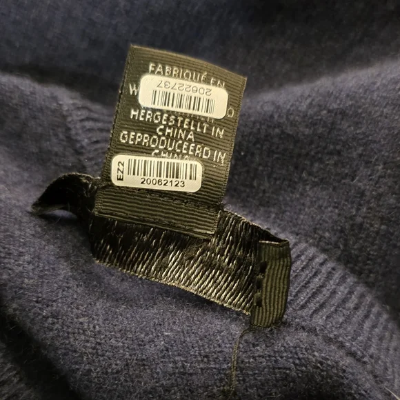 Christian Lacroix Navy V Neck Sweater 2 Ply Cashmere Size M - Picture 7 of 9